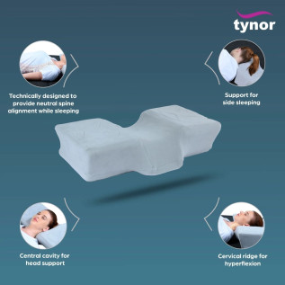 Tynor Anatomic Pillow B-27 | Orthopedic Neck Support Pillow for Pain Relief