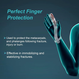 Tynor Finger Ext. Splint F-03 | Supports & Protects Injured Finger | Lightweight & Adjustable | Ideal for Fractures & Sprains