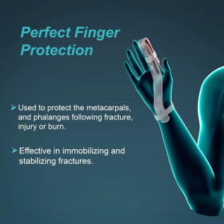 Tynor Finger Ext. Splint F-03 | Supports & Protects Injured Finger | Lightweight & Adjustable | Ideal for Fractures & Sprains