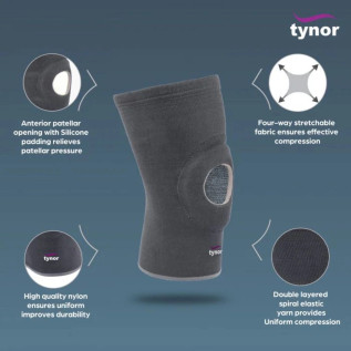 Tynor K.Cap Open Patella D-05 | Knee Support for Pain Relief & Stability