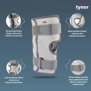 Tynor Functional Knee Support D-09 | Hinged Knee Brace for Stability
