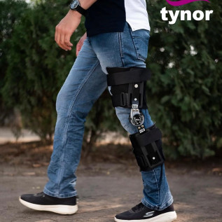 Tynor R.O.M Knee Brace 18" D-10 | Adjustable Hinged Support for Knee Recovery