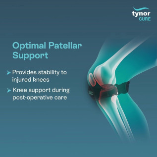 Tynor Patellar Support D-19 | Knee Cap with Patella Support for Pain Relief & Stability | Adjustable Strap | Universal Fit