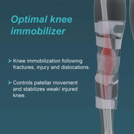 Tynor Knee Immobilizer Urbane 19" D-42 | Support & Stability for Post-Surgery, Ligament Injuries, and Fracture Recovery