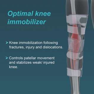 Tynor Knee Immobilizer Urbane 19" D-42 | Support & Stability for Post-Surgery, Ligament Injuries, and Fracture Recovery