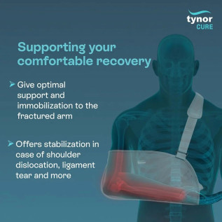 Tynor P A Sling (Baggy) C-06 | Arm Support for Injury, Fractures & Sprains | Adjustable & Comfortable Shoulder Immobilizer