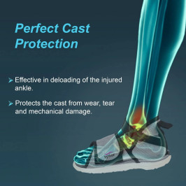 Tynor Cast Shoe (Rocker Sole) C-08 – Protects Plaster Cast
