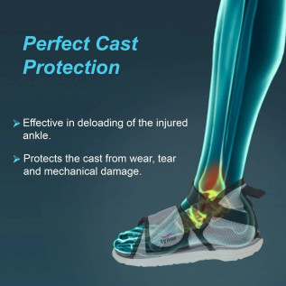 Tynor Cast Shoe (Rocker Sole) C-08 – Protects Plaster Cast