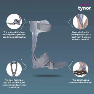 Tynor F.Drop Splint W/ Liner (R/L) D-43 for Finger Support