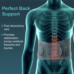 Tynor Contoured L.S Belt L.01 - Back Support & Pain Relief for Lower Spine