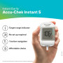 Glucometer with test strips – Accu-Chek Instant S