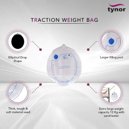 Tynor Weight Bag G-20 for Physiotherapy, Exercise & Rehabilitation, Durable & Easy to Use