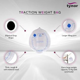 Tynor Weight Bag G-20 for Physiotherapy, Exercise & Rehabilitation, Durable & Easy to Use