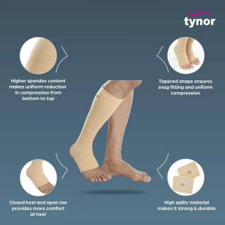 Tynor C Stocking Below Knee – Compression Support Stockings
