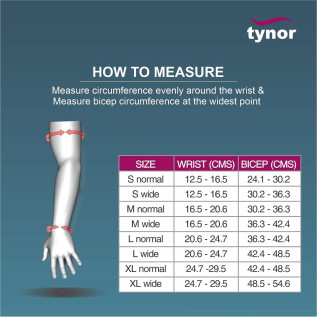 Tynor Arm Sleeve with Mitten & Thumb – L-75 | Compression Care
