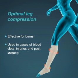 Tynor Compression Garment Leg Below Knee (Open Toe) Pair L-80