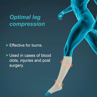 Tynor Compression Garment Leg Below Knee (Open Toe) Pair L-80