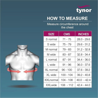 Tynor Compression Vest Sleeveless L-83 for Chest Support