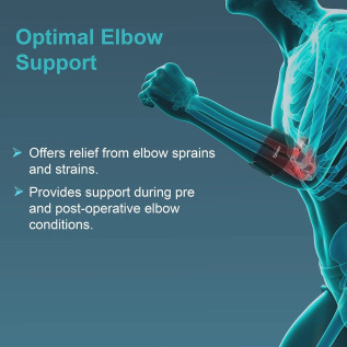 Tynor Tennis Elbow Support E-10 for Pain Relief, Compression, Forearm Support – Ideal for Sports Injury & Physiotherapy Use