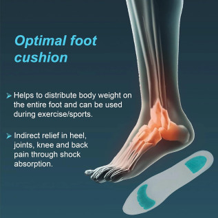 Tynor Insole Full Silicone – Shock Absorbing Foot Support