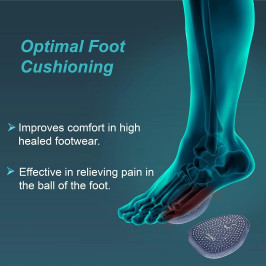 Tynor Metatarsal Pad Silicone K-08 Pair – Soft Gel Foot Cushion Support for Pain Relief, Corns, Calluses, Comfort & Mobility
