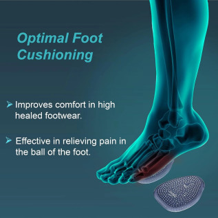 Tynor Metatarsal Pad Silicone K-08 Pair – Soft Gel Foot Cushion Support for Pain Relief, Corns, Calluses, Comfort & Mobility