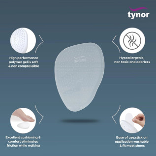 Tynor Metatarsal Pad Silicone – Pain Relief & Comfort Pair