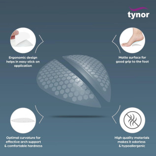 Tynor Arch Support Semi Pro – Foot Relief Insoles (Pair)