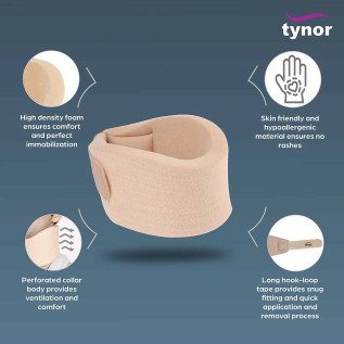 Tynor Collar Soft – Neck Support for Cervical Pain Relief
