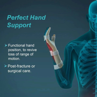 Tynor Hand Resting Splint E-29 for Wrist Support, Finger Positioning & Fracture Recovery – Ideal for Right & Left Hand Use