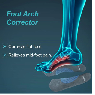Tynor Medial Arch Orthosis K-11 - Pair | Relieves Flat Feet, Plantar Fasciitis, Arch Pain, Orthotic Support for Foot Alignment