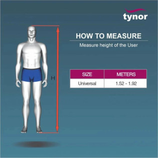 Tynor Walking Stick Quadripod | Stable Adjustable Support