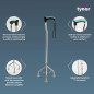 Tynor Walking Stick Tripod L-32 for Elderly | Stable & Adjustable Support | Lightweight Aluminum Walking Aid for Seniors Tynor Walking Stick Tripod L-32 for Elderly | Stable & Adjustable Support | Lightweight Aluminum Walking Aid for Seniors