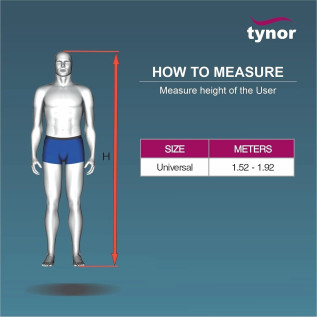 Tynor Walking Stick Tripod L-32 – Adjustable Elderly Aid