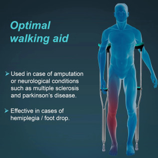Tynor Auxiliary Crutch L-21 – Adjustable Walking Support