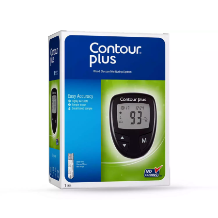 Contour Plus Blood Glucose Monitoring System with strips