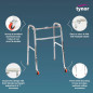 Tynor Walker Invalid's L-28 Lightweight Foldable Walking Aid for Elderly, Disabled & Patients | Height Adjustable Aluminum Frame Tynor Walker Invalid's L-28 Lightweight Foldable Walking Aid for Elderly, Disabled & Patients | Height Adjustable Aluminum Frame