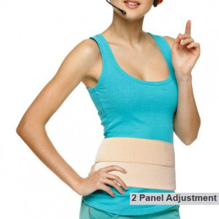 Dyna Elastic Abdominal Corset 4 Panel-One Size Fits Most-Fully Elastic Abdominal Binder-With Vertical Adjustments