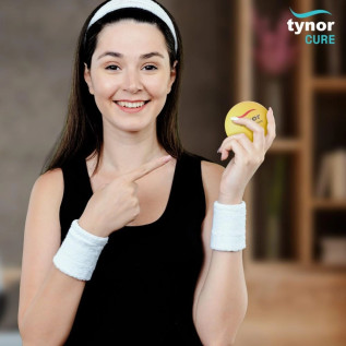 Tynor Exercising Ball PU H-05 for Hand Finger Wrist Grip Strength Recovery – Soft & Durable Physical Therapy Tool