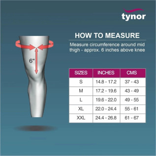 Tynor K Support Sportif (Neo) J-09 - Knee Support for Athletes