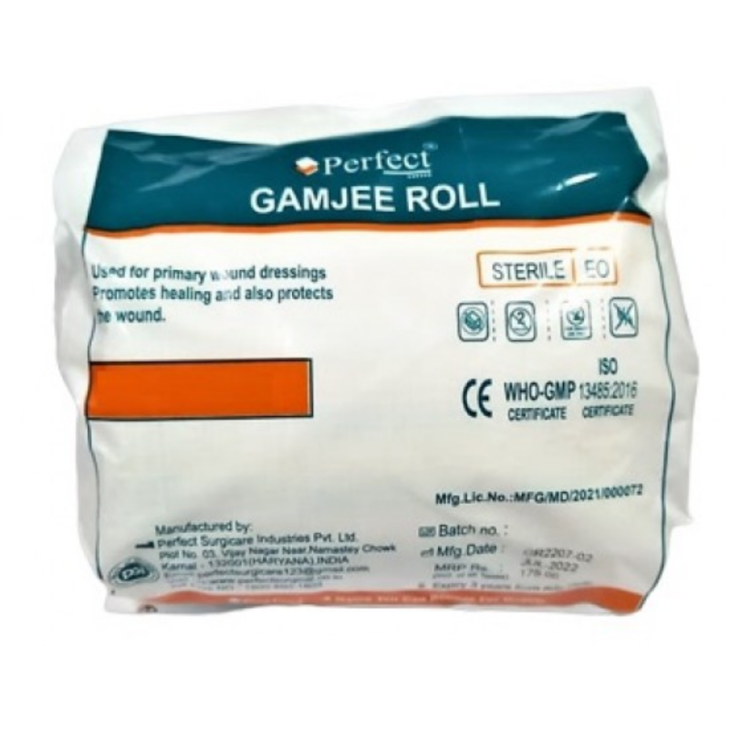 Gamjee Roll 15CM Sterile Absorbent Cotton Gauze Roll for Wound Dressing, Surgical Padding, First Aid & Post-Operative Protection Gamjee Roll 15CM Sterile Absorbent Cotton Gauze Roll for Wound Dressing, Surgical Padding, First Aid & Post-Operative Protection