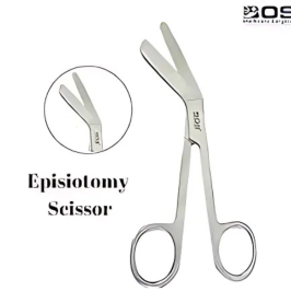 Episiotomy scissors for OB-GYN procedures