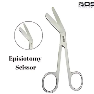 Episiotomy scissors for OB-GYN procedures