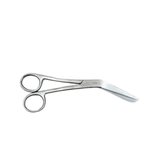 Delivery scissors with angled blades