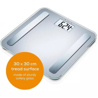 Beurer BF 183 Diagnostic Bathroom Scale – Smart Body Composition Monitor with BMI, Body Fat & Muscle Analysis