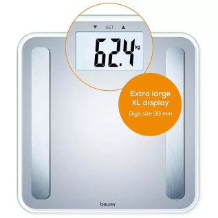 Beurer BF 183 body composition metrics display