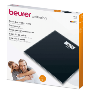 sleek glass bathroom scale Beurer GS 10