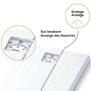 Analog weight machine with high-precision scale
