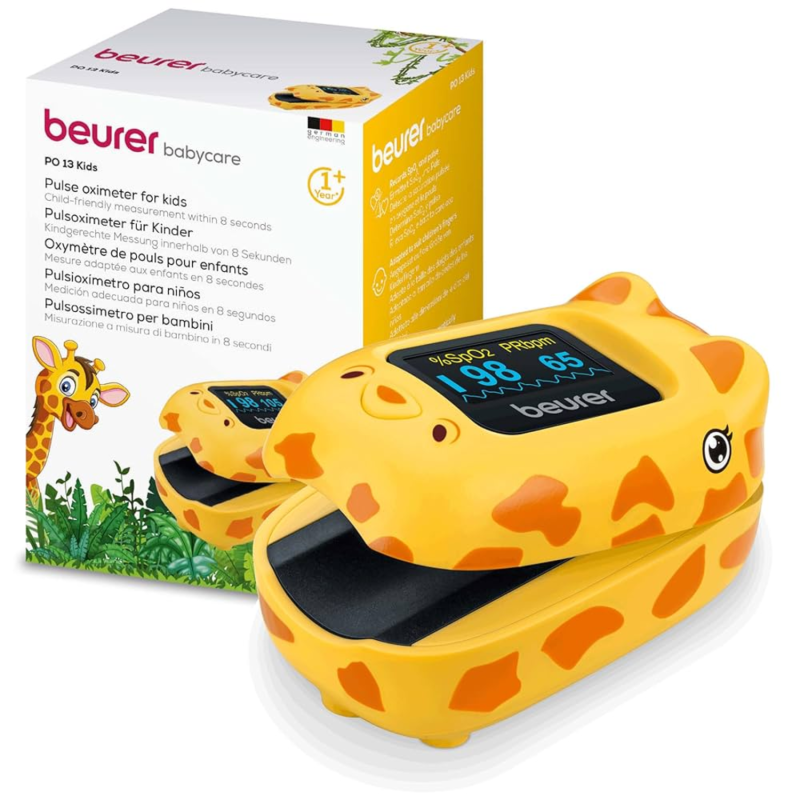 Beurer PO 13 Kids Pulse Oximeter – Trusted Children Pulse Oximeter for Fast, Accurate SpO2 and Pulse Rate Monitoring Beurer PO 13 Kids Pulse Oximeter – Trusted Children Pulse Oximeter for Fast, Accurate SpO2 and Pulse Rate Monitoring