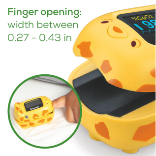 Beurer PO 13 children pulse oximeter display